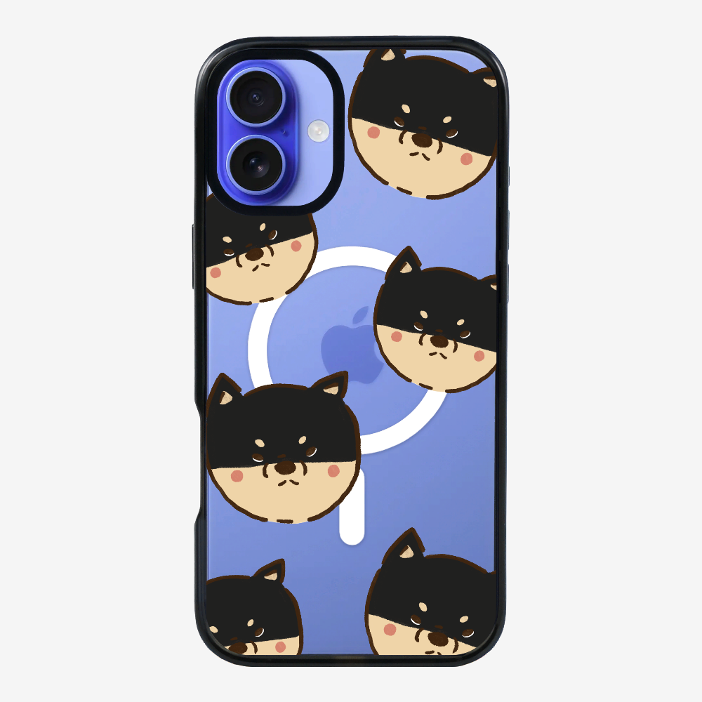 Black Shiba Wonderland Phone Case