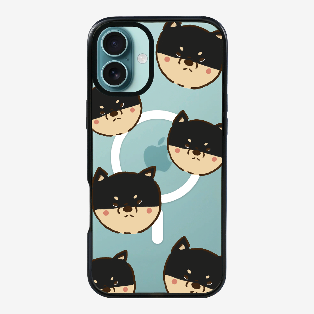 Black Shiba Wonderland Phone Case