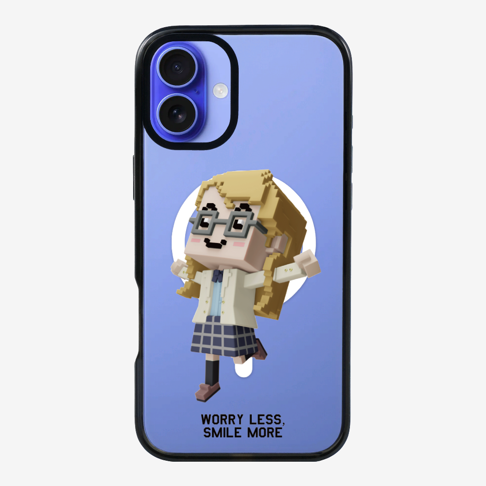 Worry Less, Smile More Phone Case