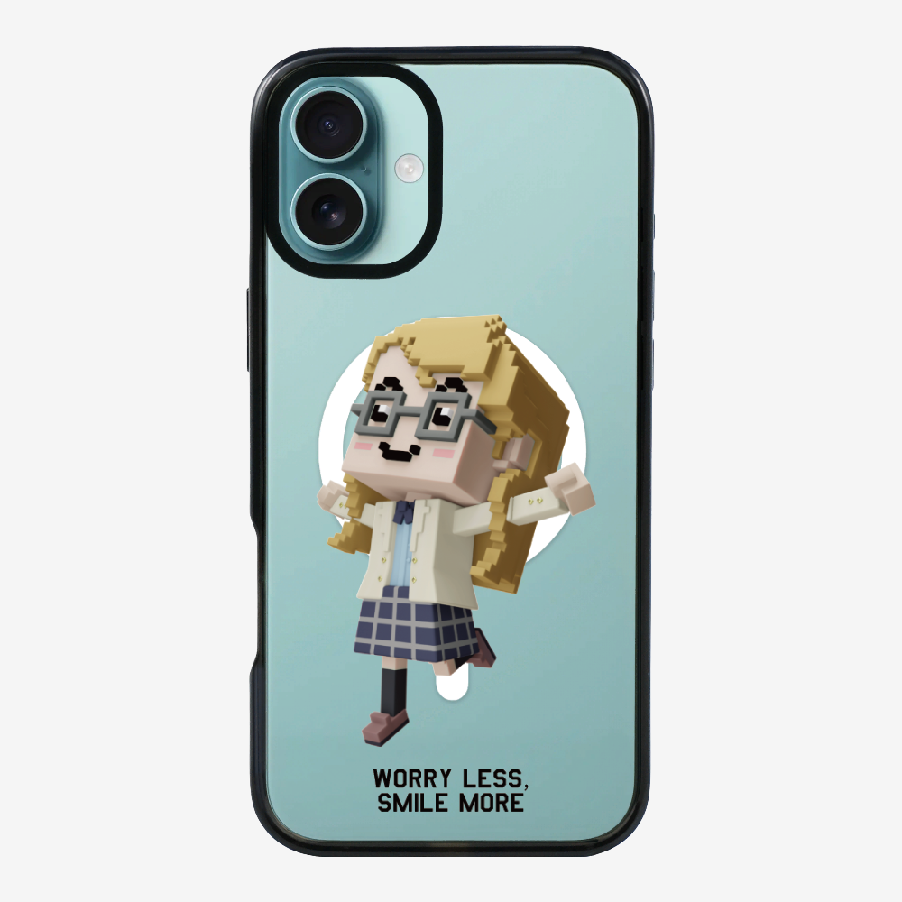 Worry Less, Smile More Phone Case