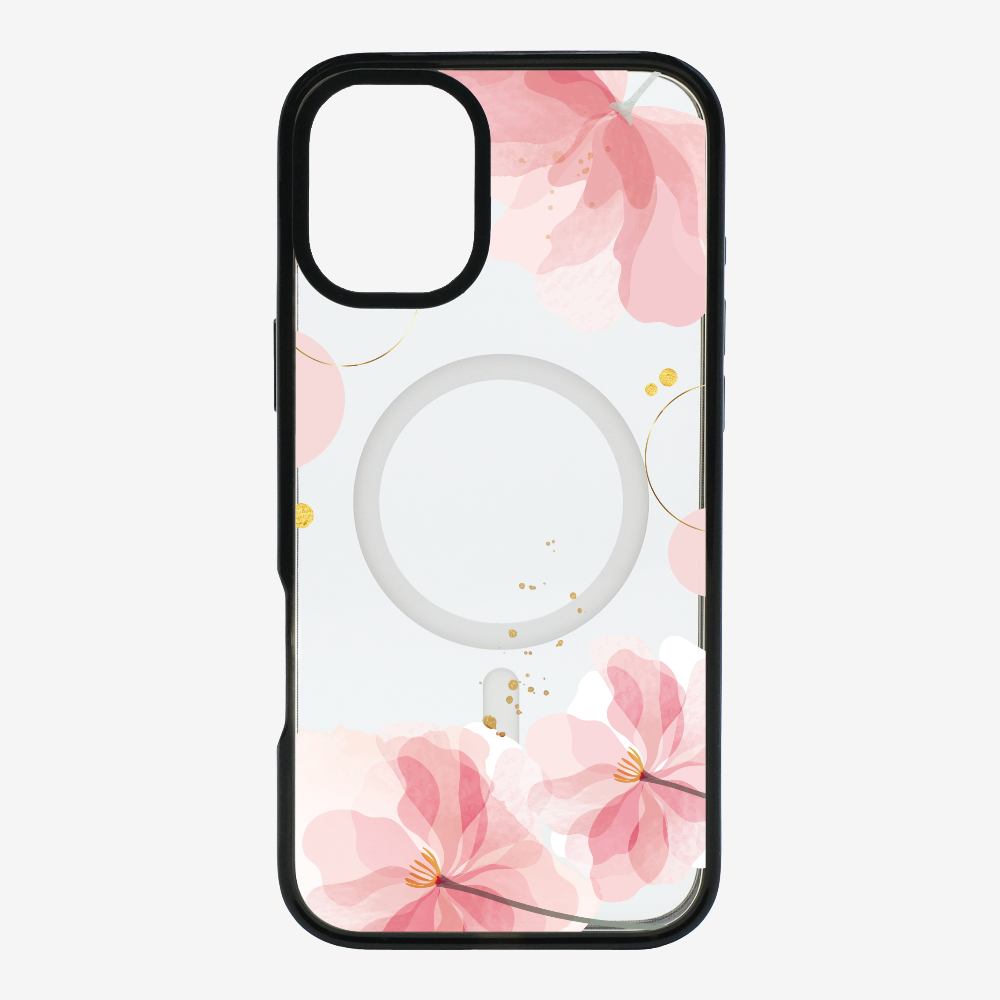 Pink Spring Floral (Transparent) Phone Case