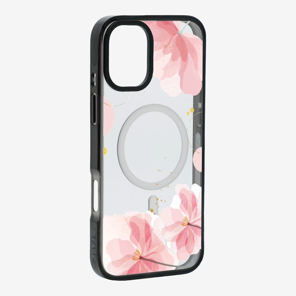 Pink Spring Floral (Transparent) Phone Case