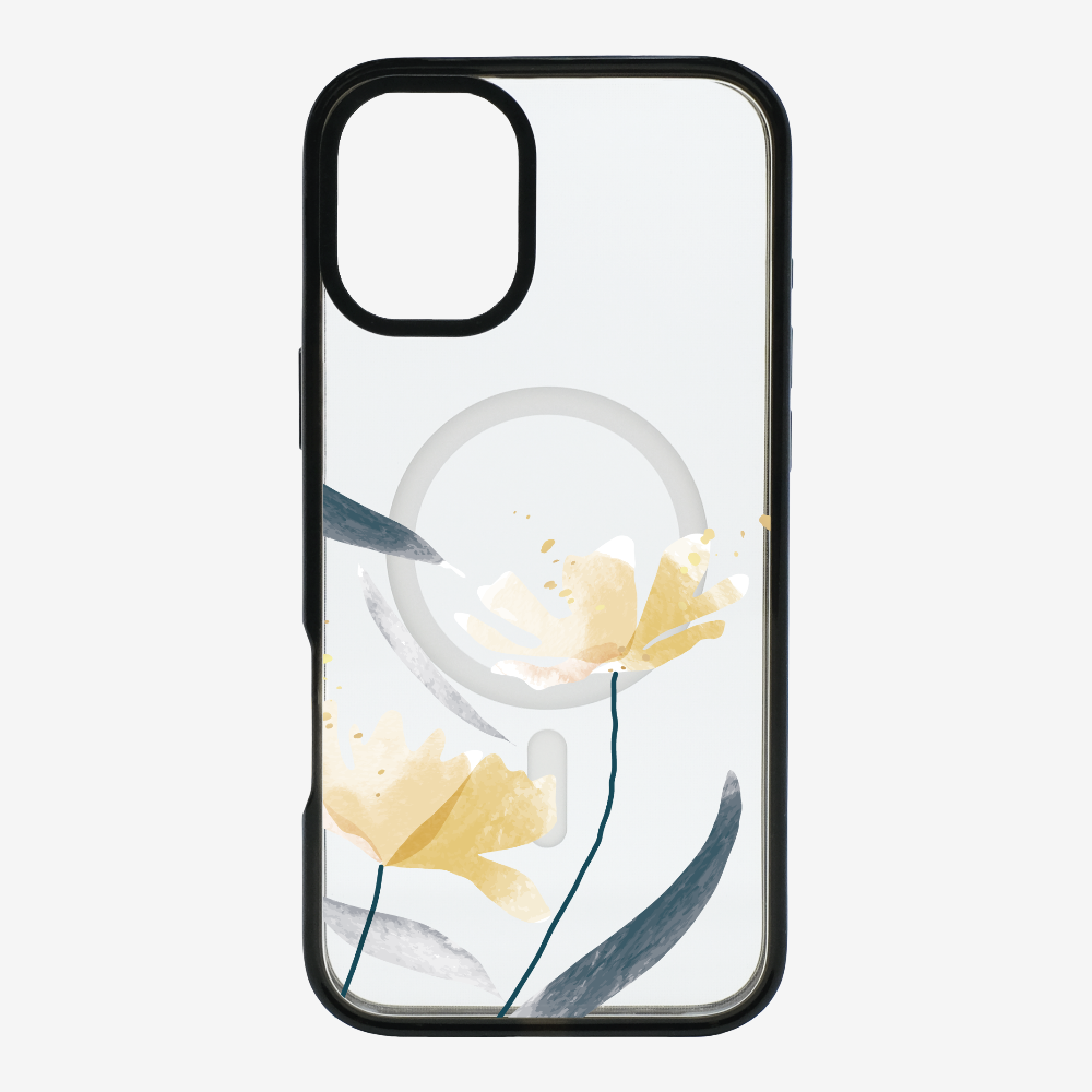 Golden Spring Floral (Transparent) Phone Case