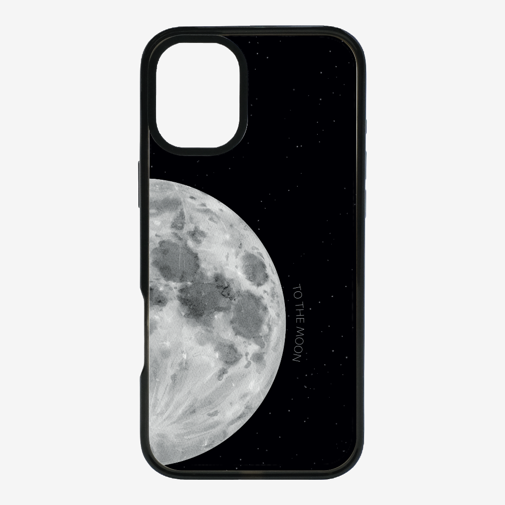 To The Moon (First Quarter) Phone Case