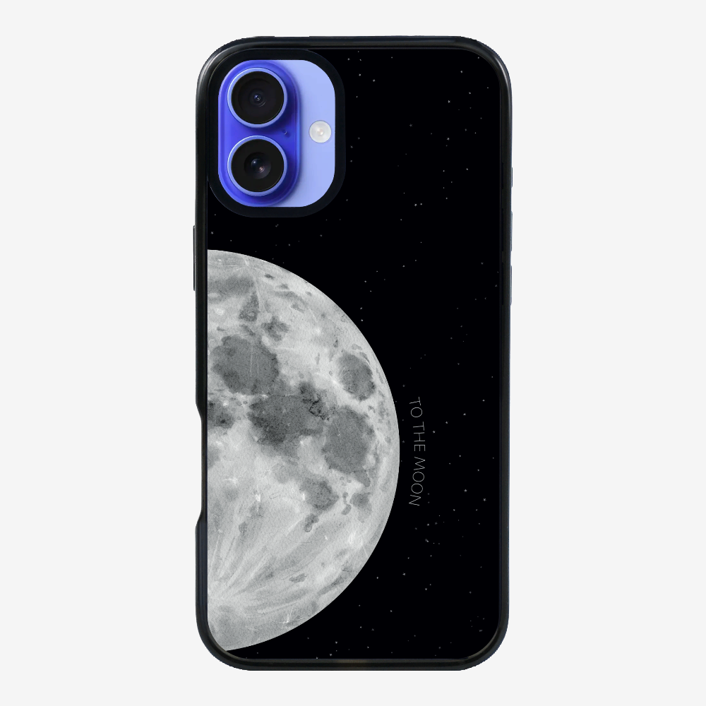 To The Moon (First Quarter) Phone Case