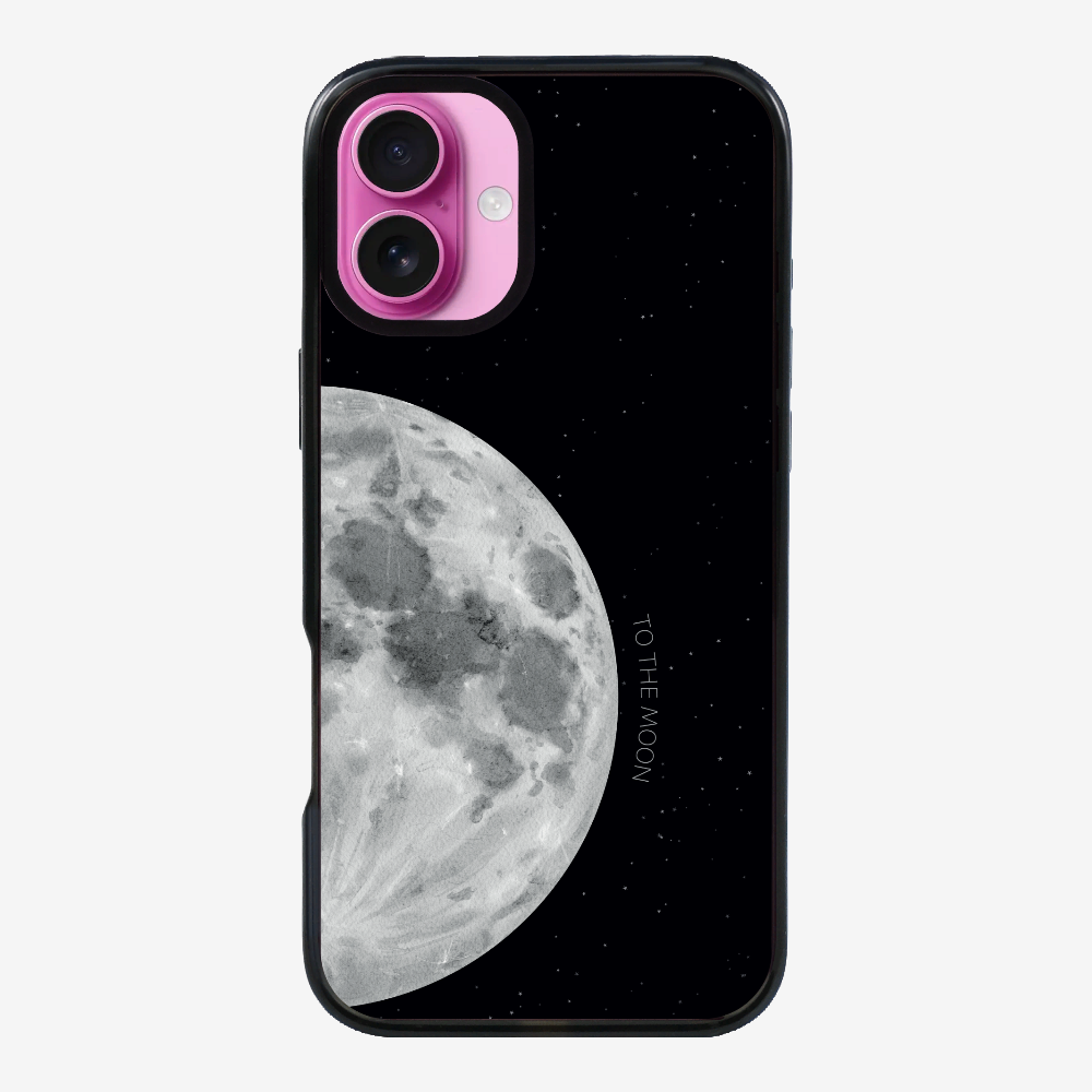 To The Moon (First Quarter) Phone Case