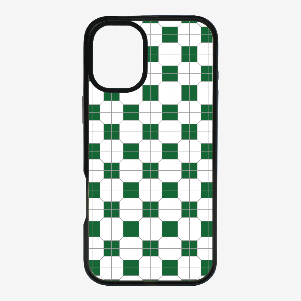 White-green Mosaic Tile Phone Case