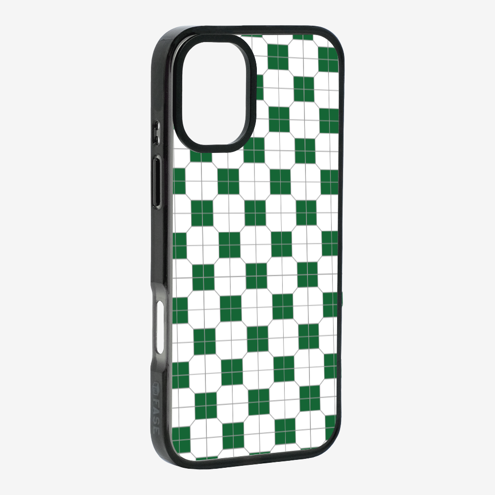 White-green Mosaic Tile Phone Case