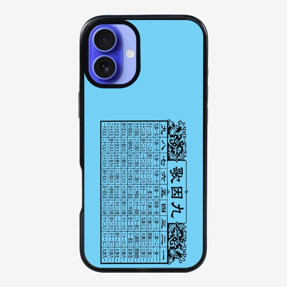 Multiplication Table Phone Case