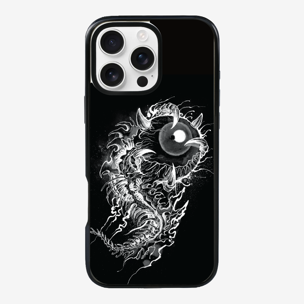 Fish Monster (Black) Phone Case