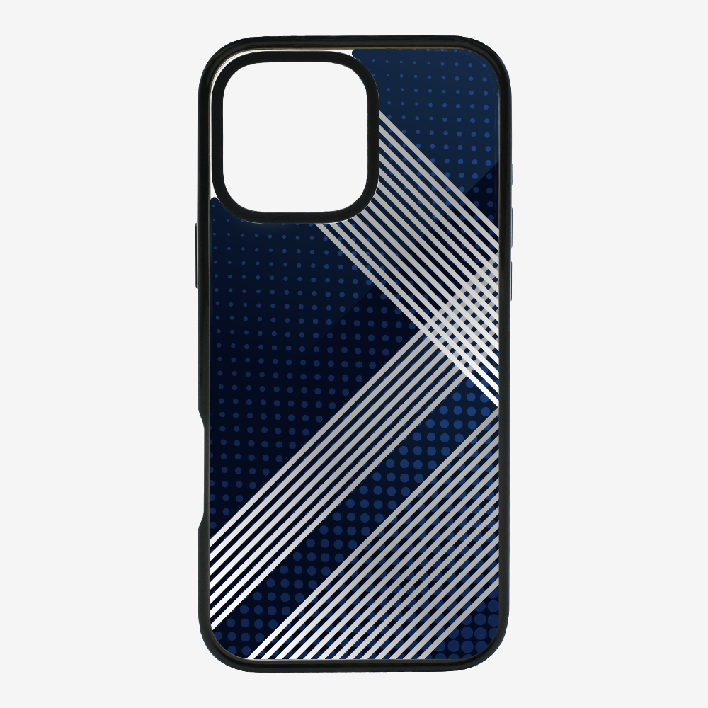 White Stripes Diagonal Phone Case