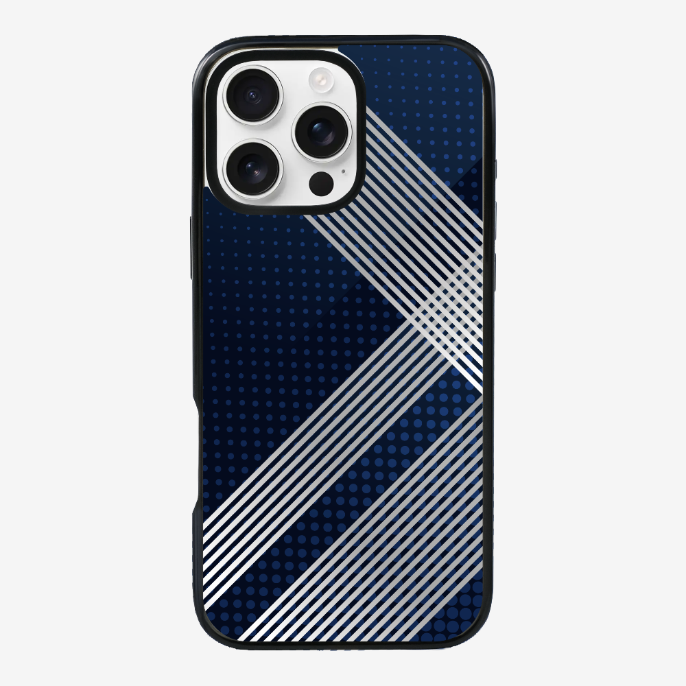 White Stripes Diagonal Phone Case