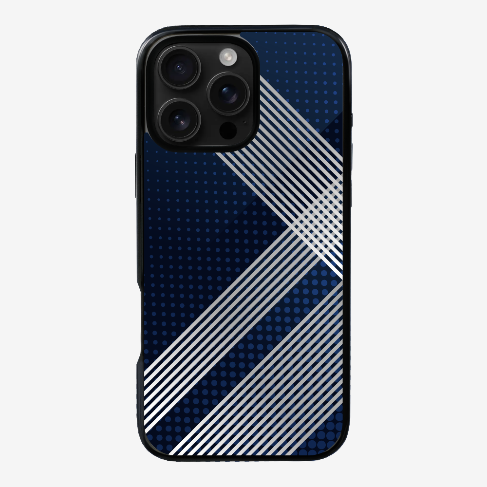 White Stripes Diagonal Phone Case