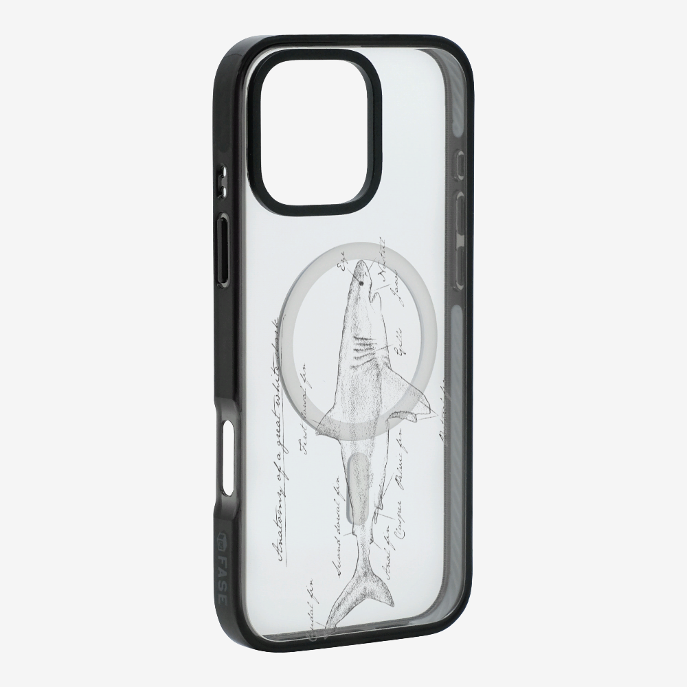 Anatomy of a Great White Shark Phone Case