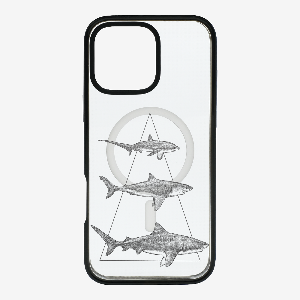 Illustration of Sharks Phone Case