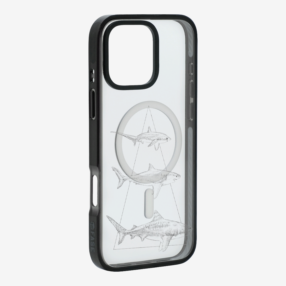 Illustration of Sharks Phone Case