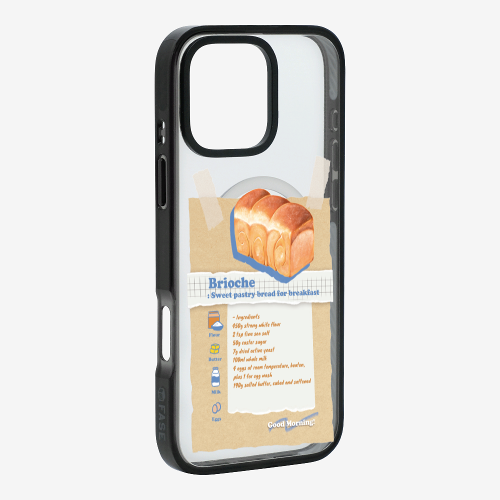 Brioche Bread Recipe Memo Phone Case