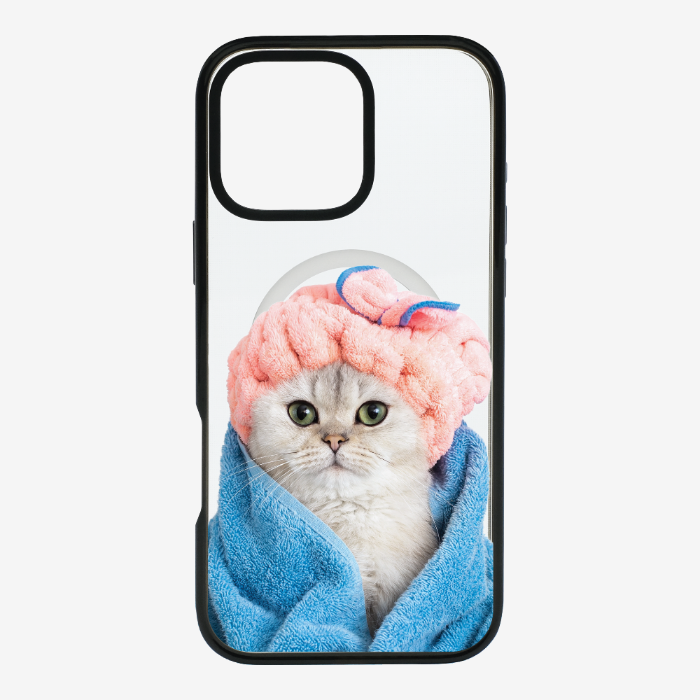 Cute White Kitten (Transparent) Phone Case