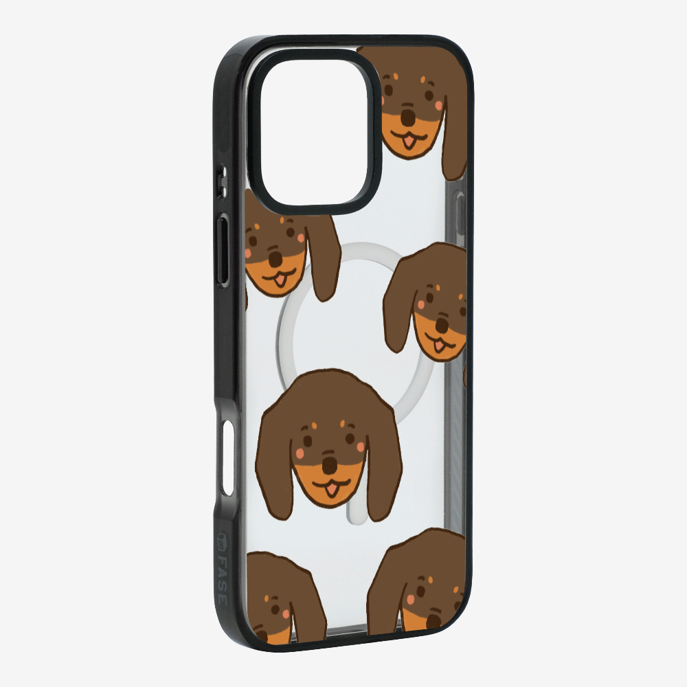 Brown Dachshund Wonderland Phone Case