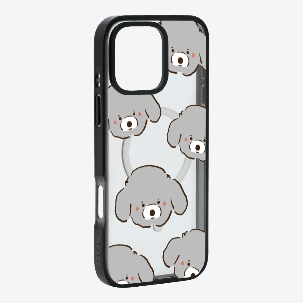 Grey Poodle Wonderland Phone Case