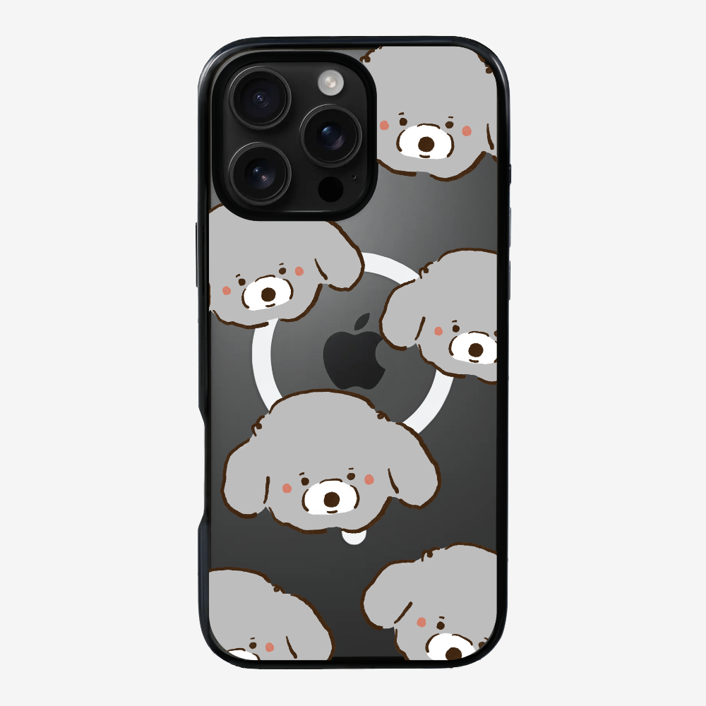 Grey Poodle Wonderland Phone Case