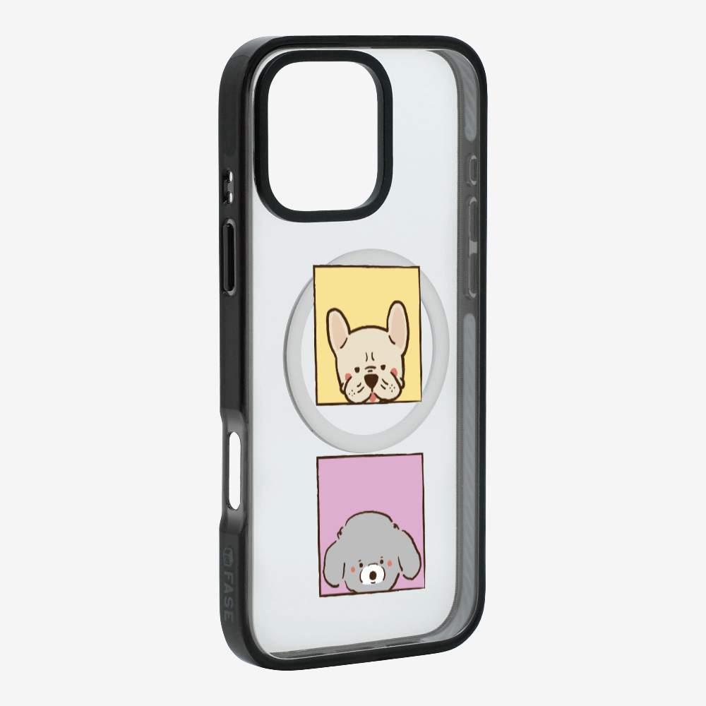 Bulldog and Poodle Phone Case