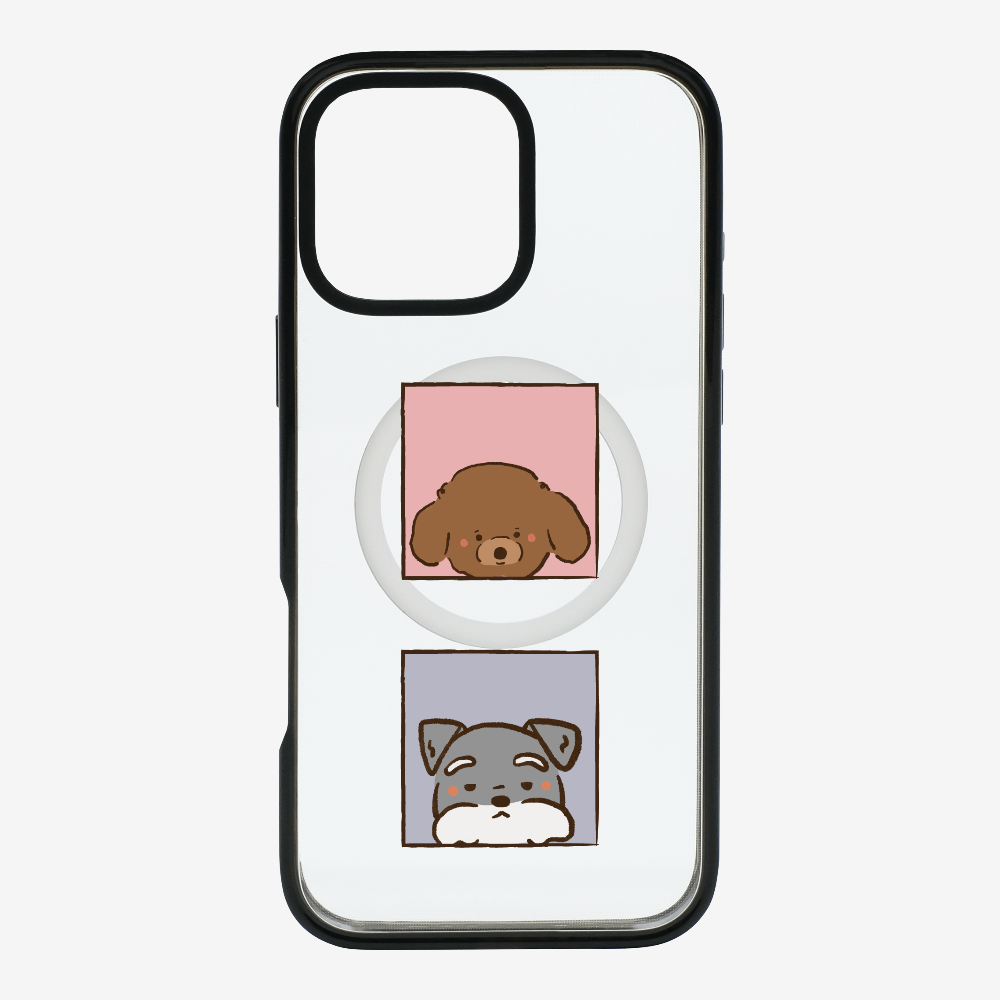 Poodle and Schnauzer Phone Case