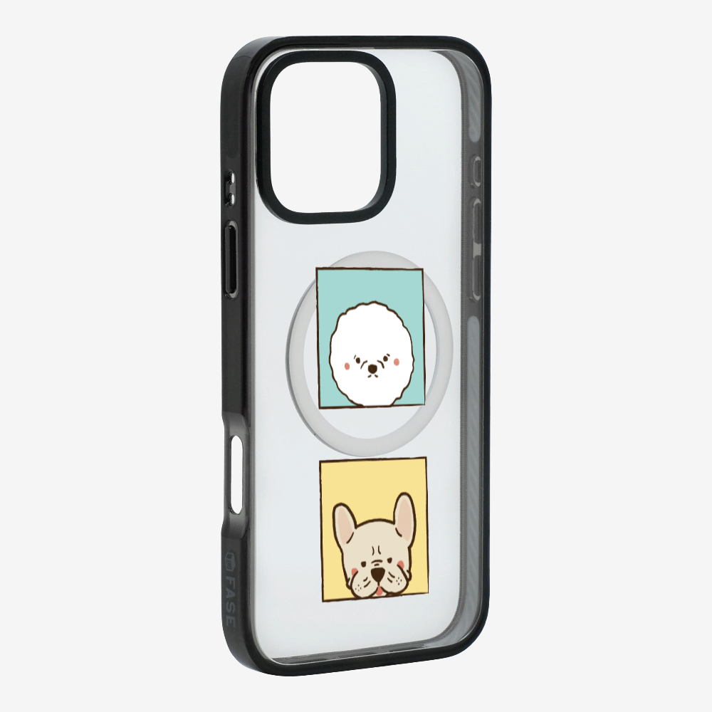 Bichon and Bulldog Phone Case