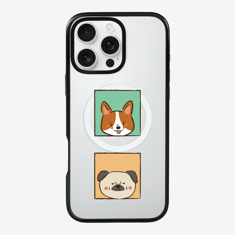 Corgi and Pug Phone Case