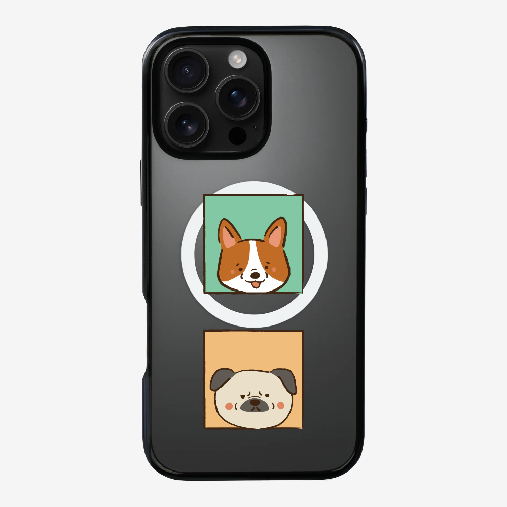 Corgi and Pug Phone Case