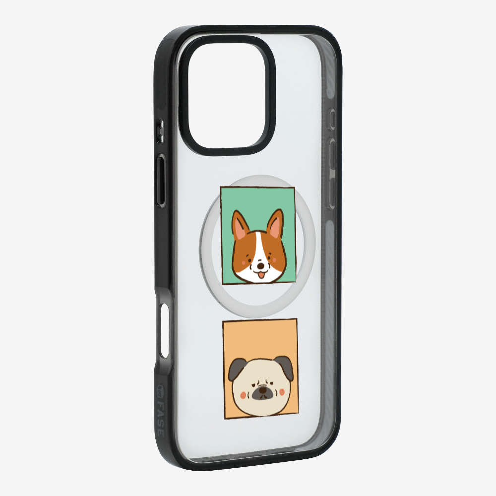 Corgi and Pug Phone Case