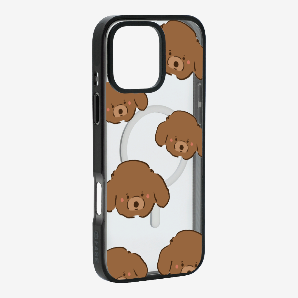 Brown Poodle Wonderland Phone Case