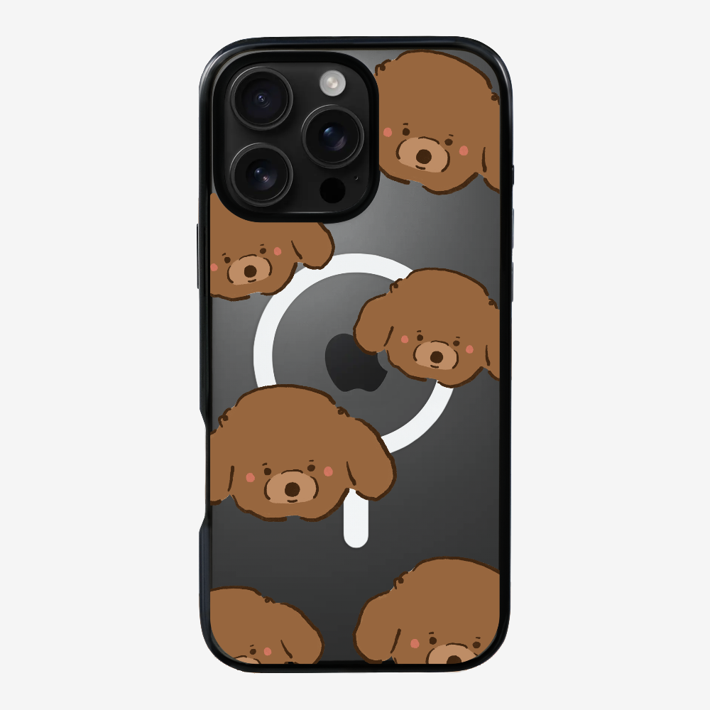 Brown Poodle Wonderland Phone Case