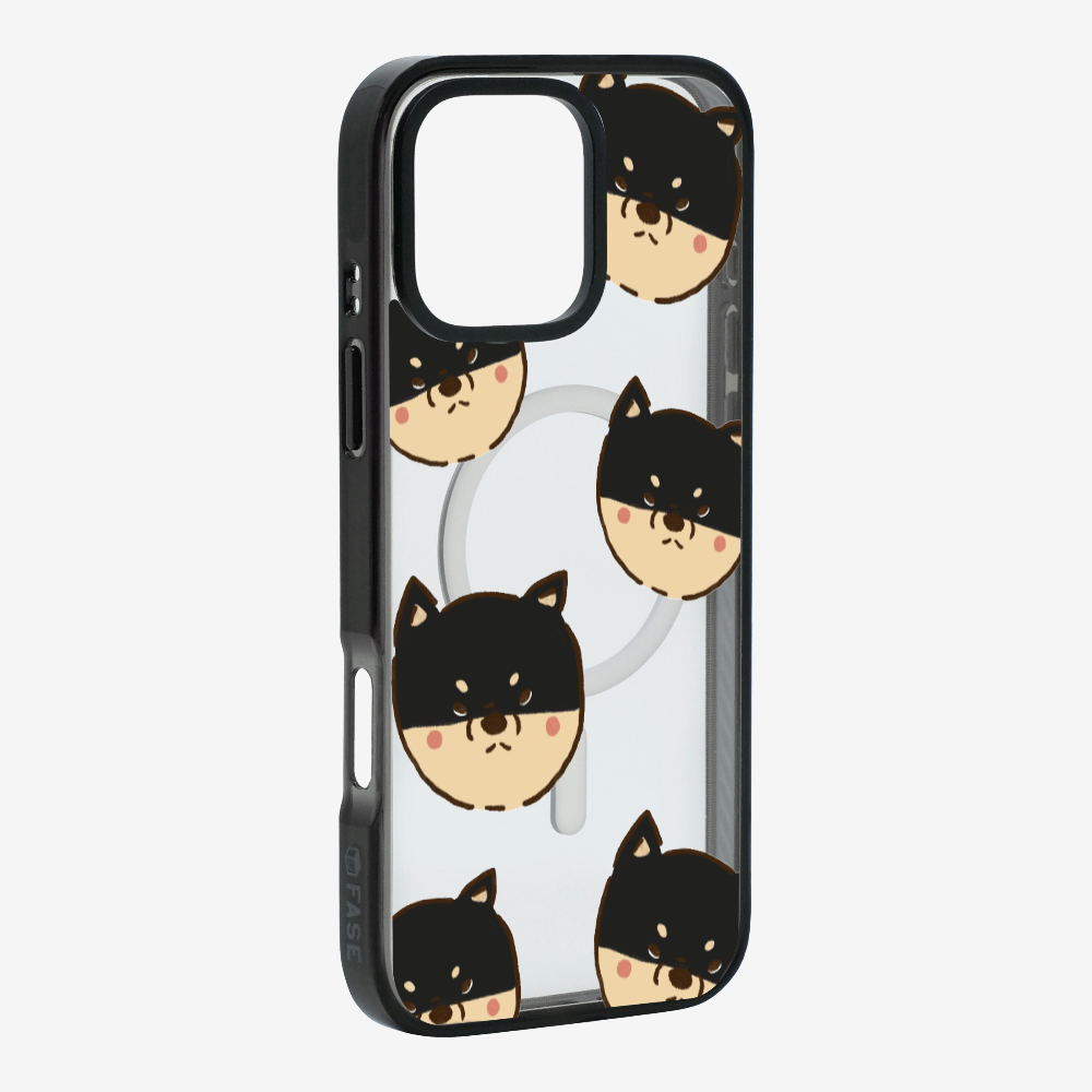 Black Shiba Wonderland Phone Case