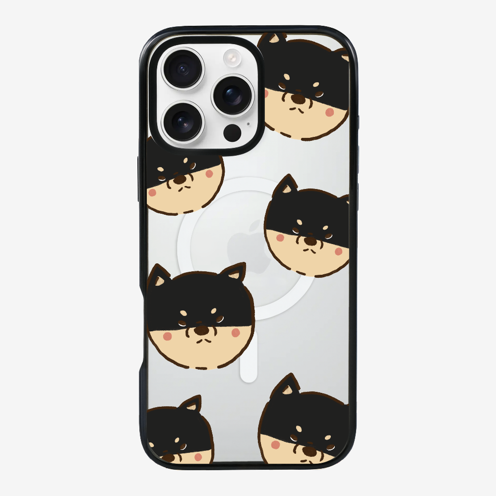 Black Shiba Wonderland Phone Case