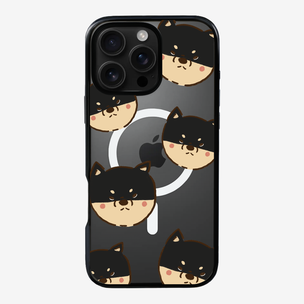 Black Shiba Wonderland Phone Case