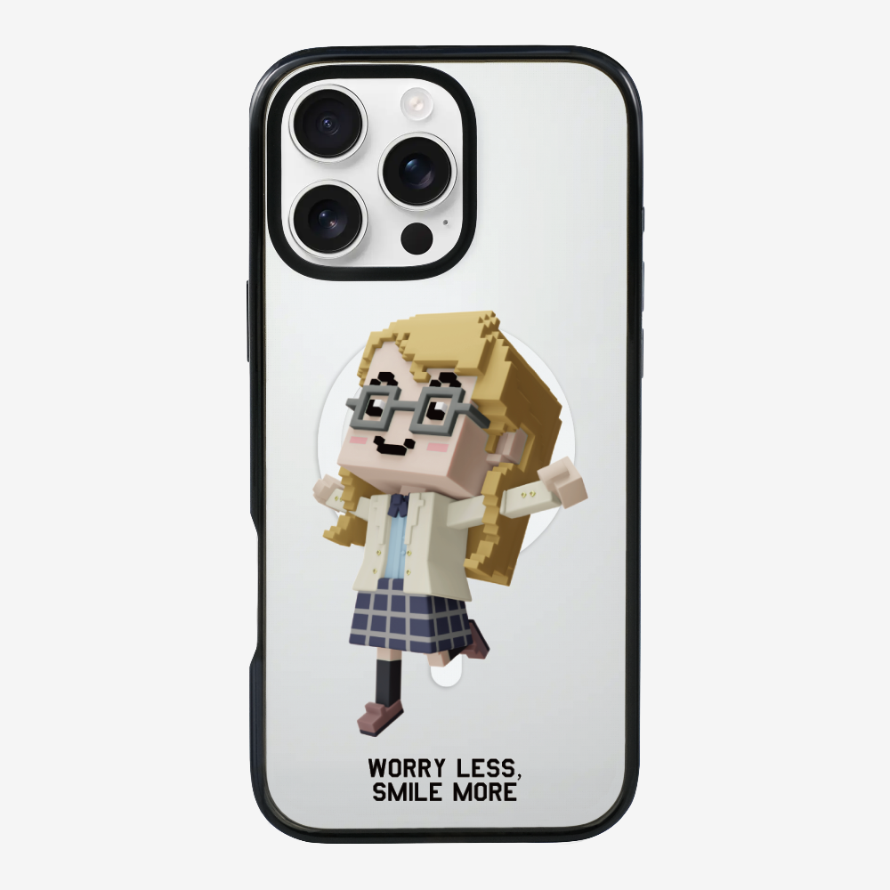 Worry Less, Smile More Phone Case