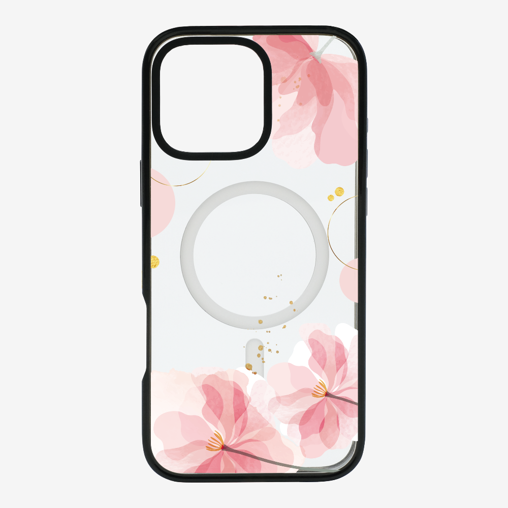 Pink Spring Floral (Transparent) Phone Case