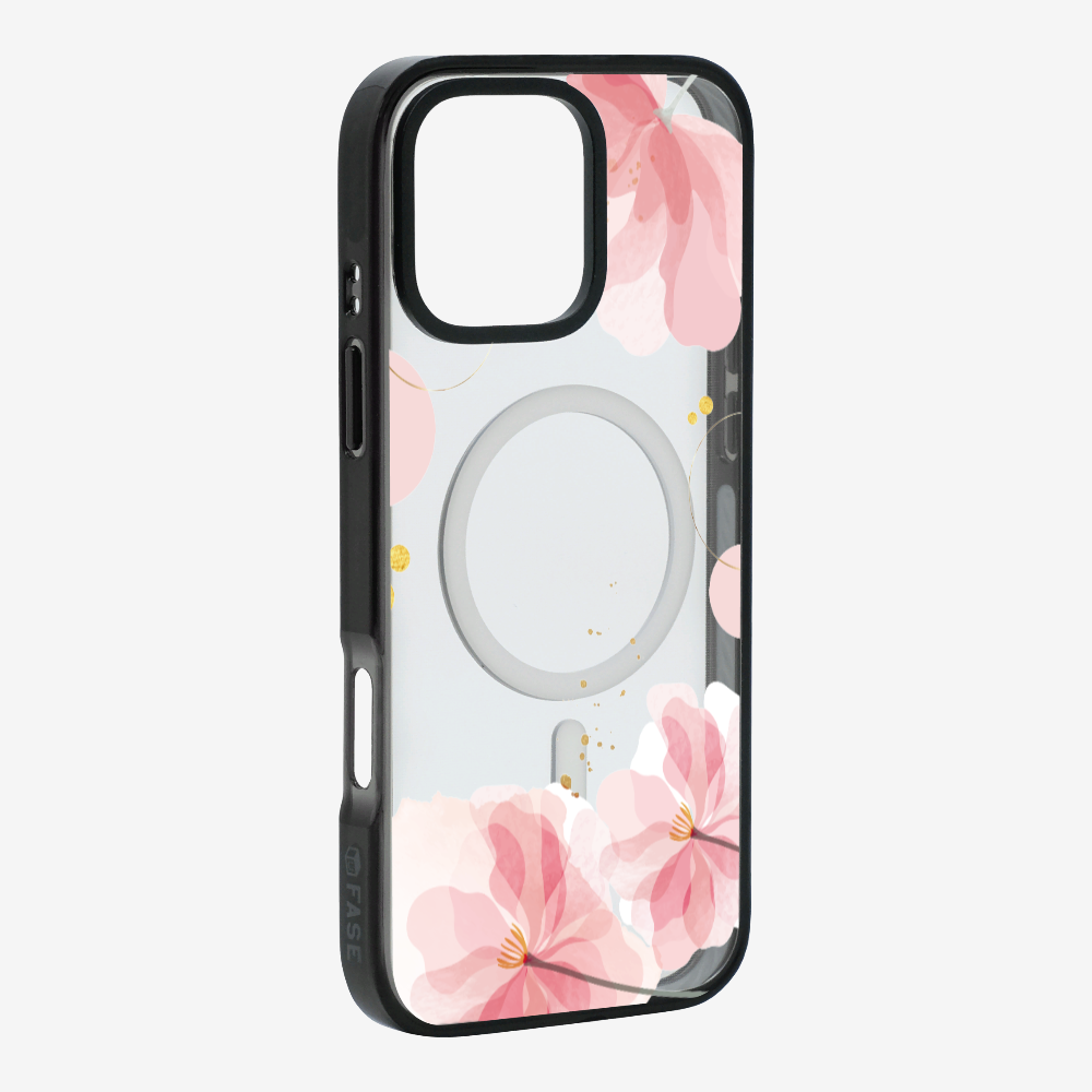 Pink Spring Floral (Transparent) Phone Case