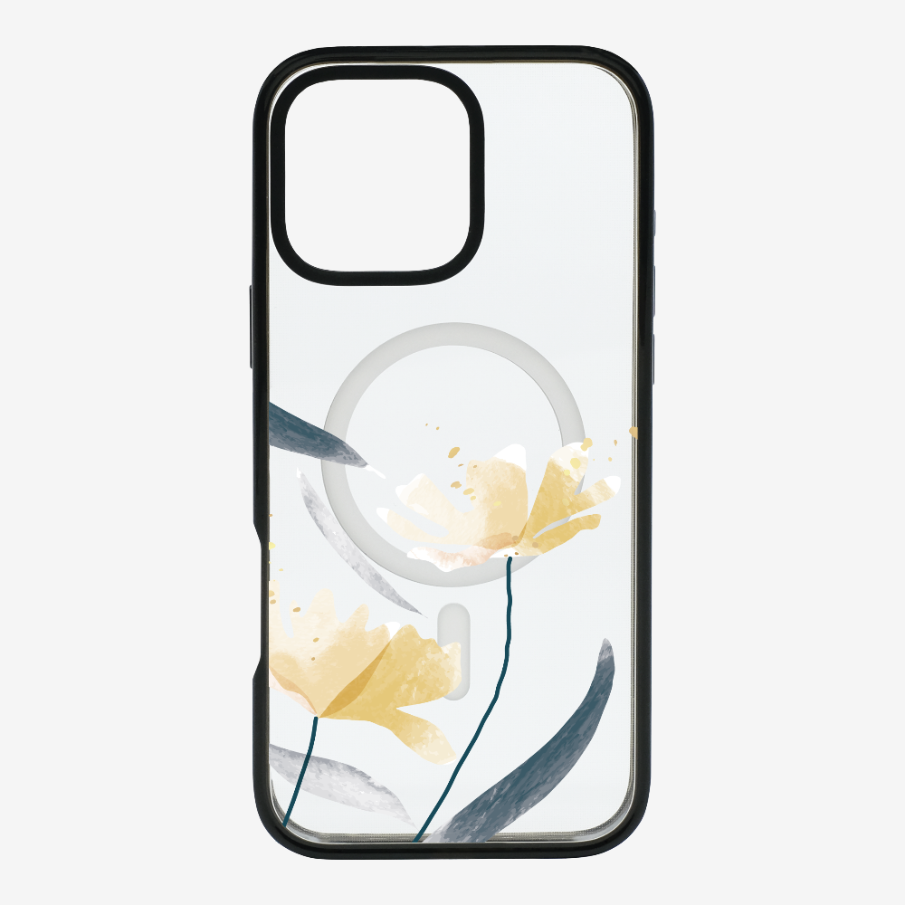 Golden Spring Floral (Transparent) Phone Case