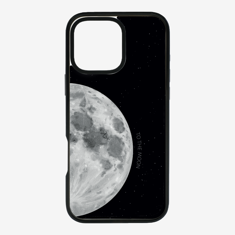 To The Moon (First Quarter) Phone Case