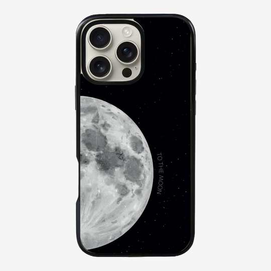 To The Moon (First Quarter) Phone Case