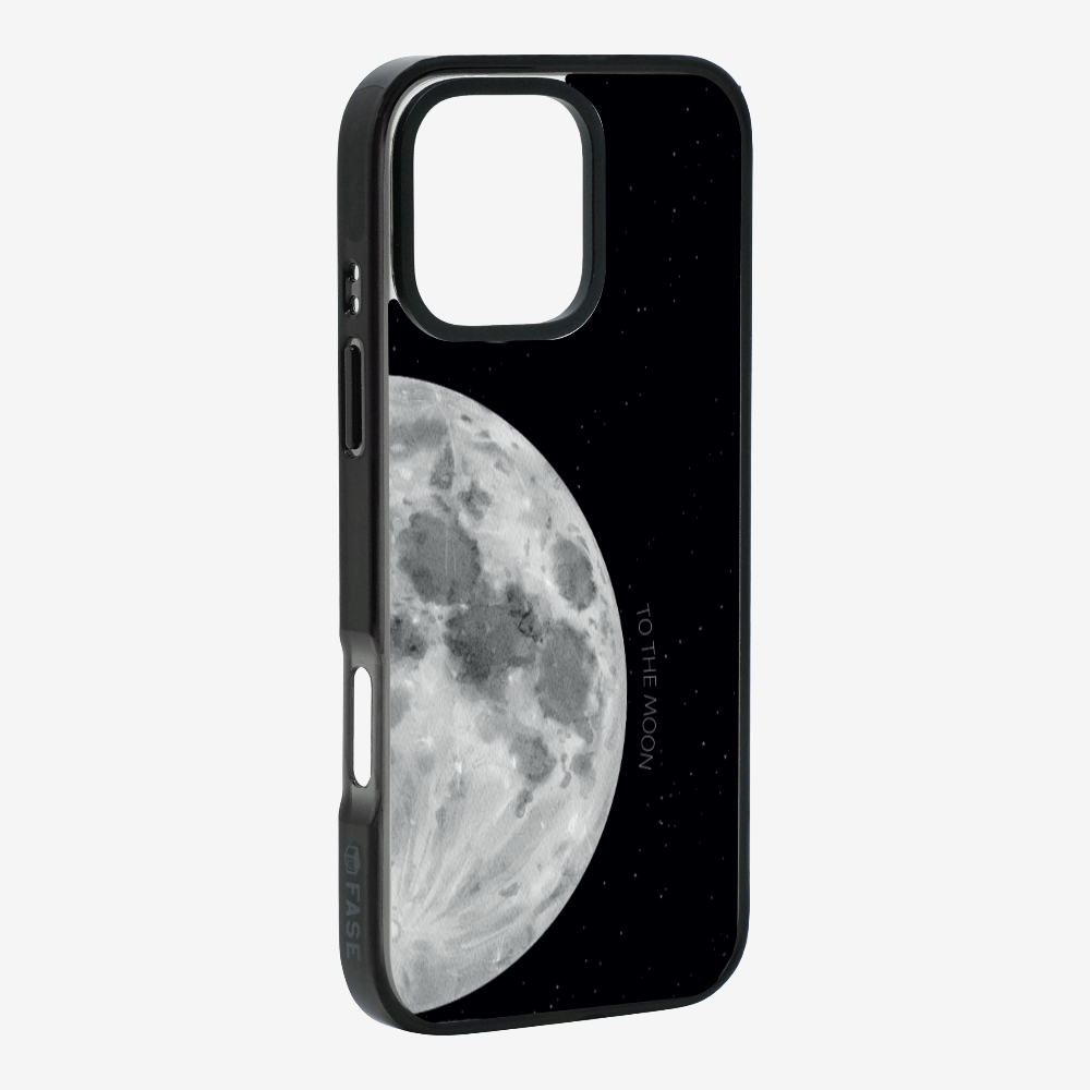 To The Moon (First Quarter) Phone Case