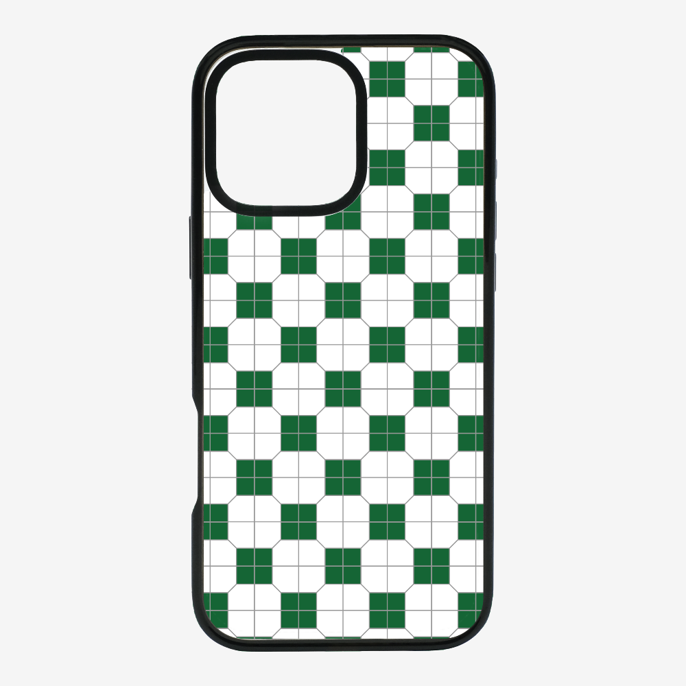 White-green Mosaic Tile Phone Case