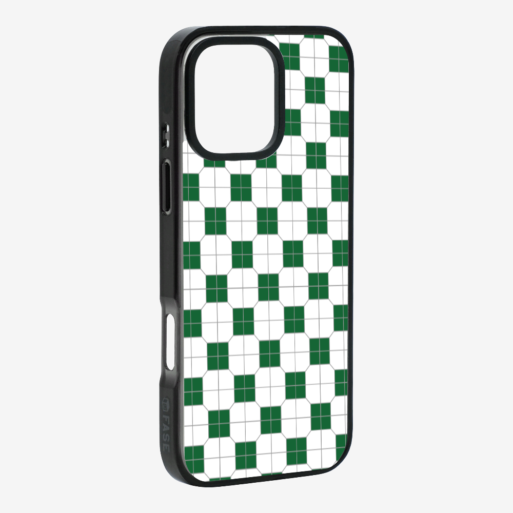 White-green Mosaic Tile Phone Case