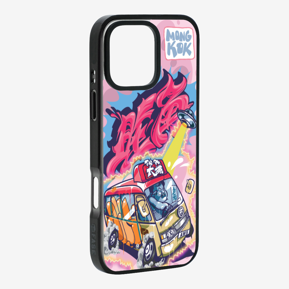 Red Minibus in Mong Kok Phone Case