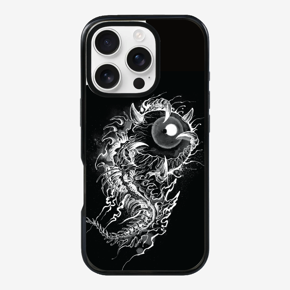 Fish Monster (Black) Phone Case