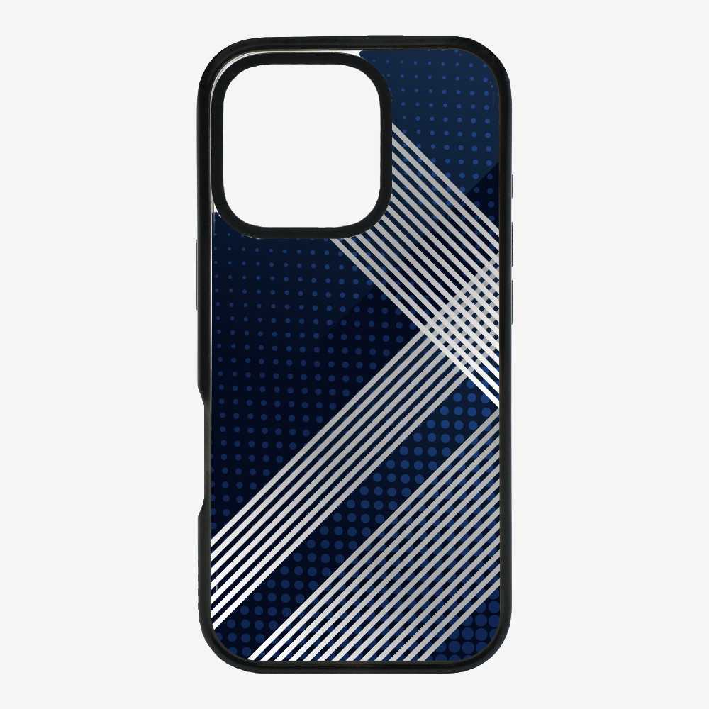 White Stripes Diagonal Phone Case