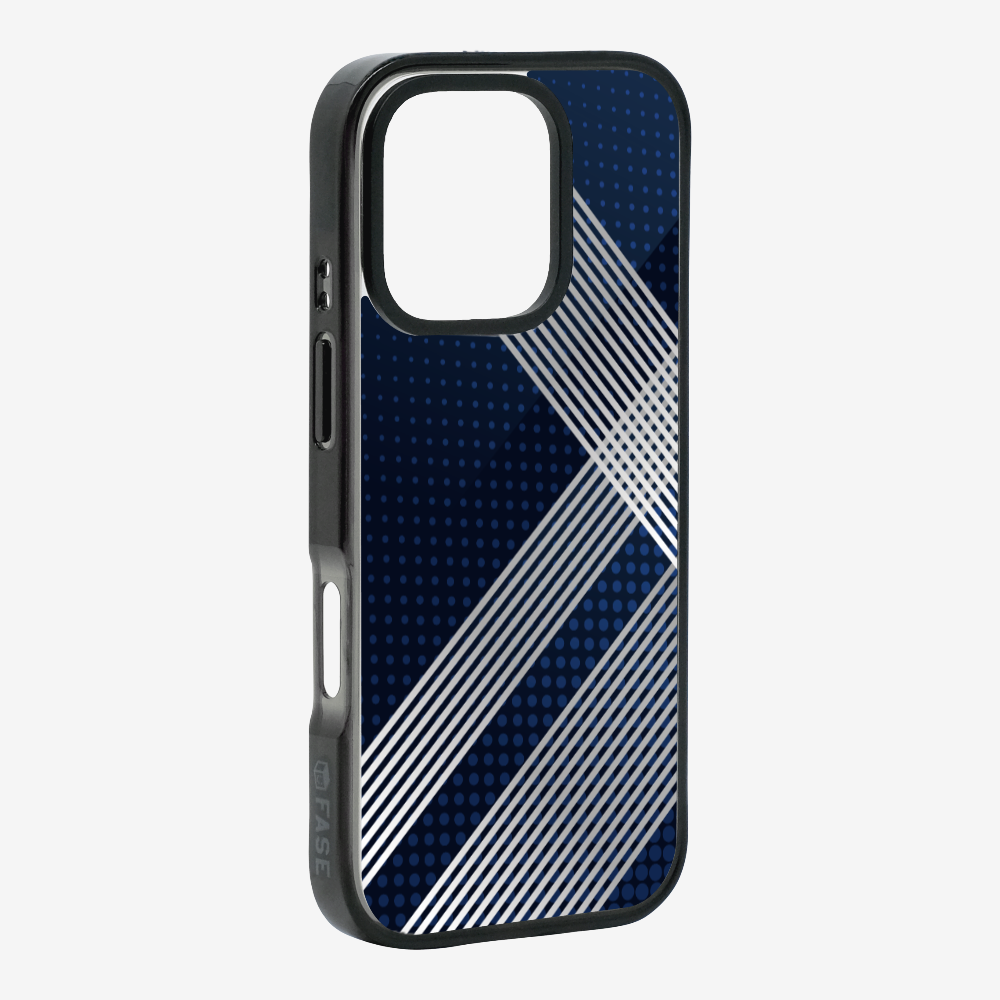 White Stripes Diagonal Phone Case