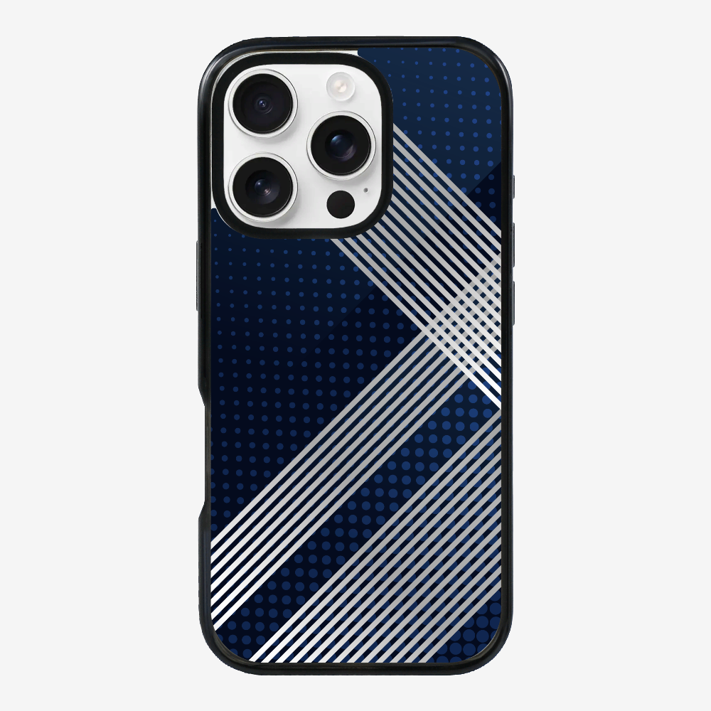 White Stripes Diagonal Phone Case